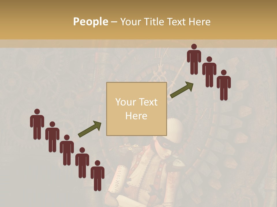 Finger Spring Woman PowerPoint Template