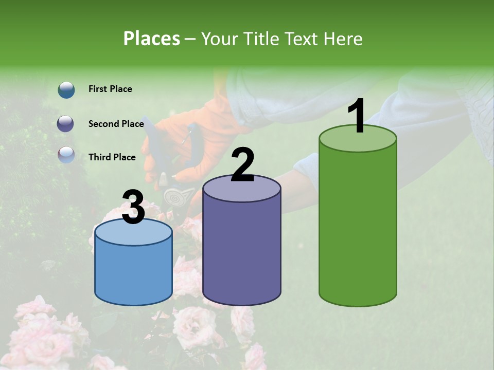 Finger Spring Woman PowerPoint Template