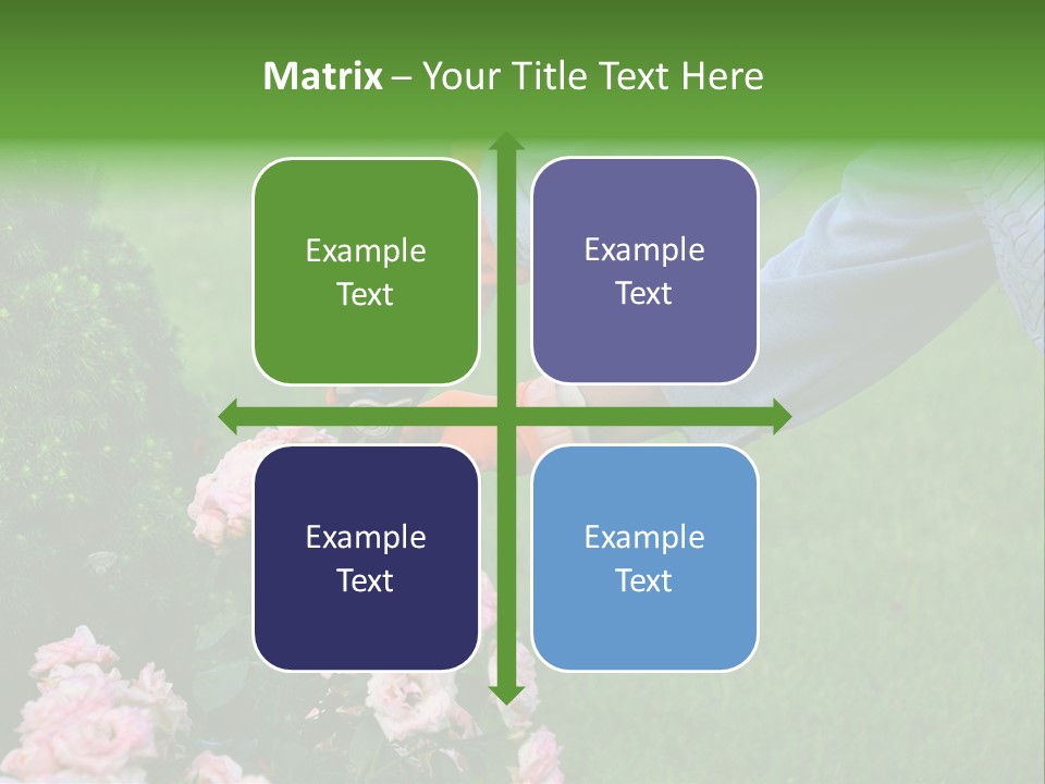 Finger Spring Woman PowerPoint Template