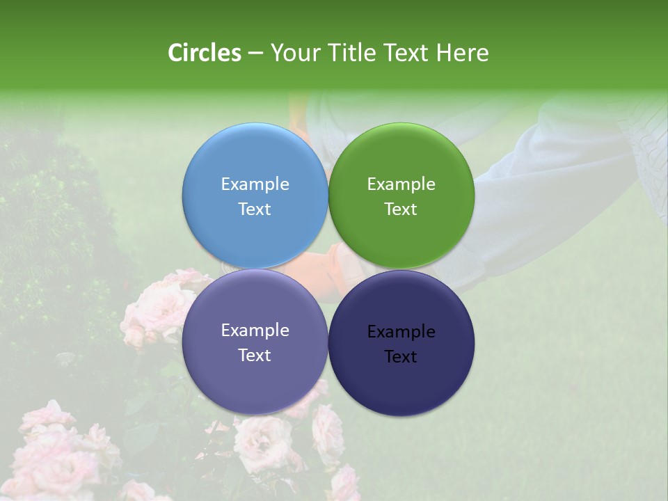 Finger Spring Woman PowerPoint Template