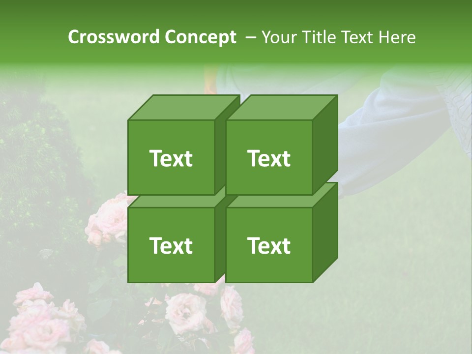 Finger Spring Woman PowerPoint Template