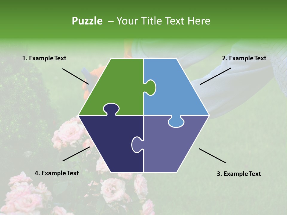 Finger Spring Woman PowerPoint Template