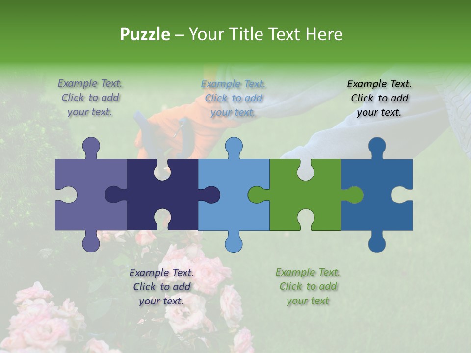 Finger Spring Woman PowerPoint Template