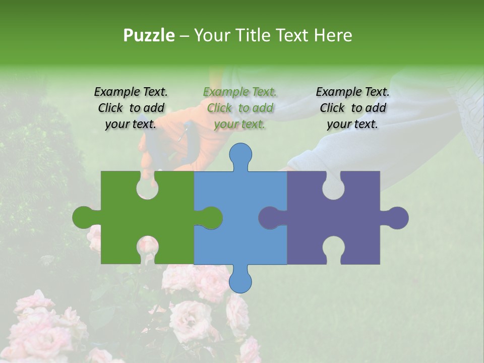 Finger Spring Woman PowerPoint Template