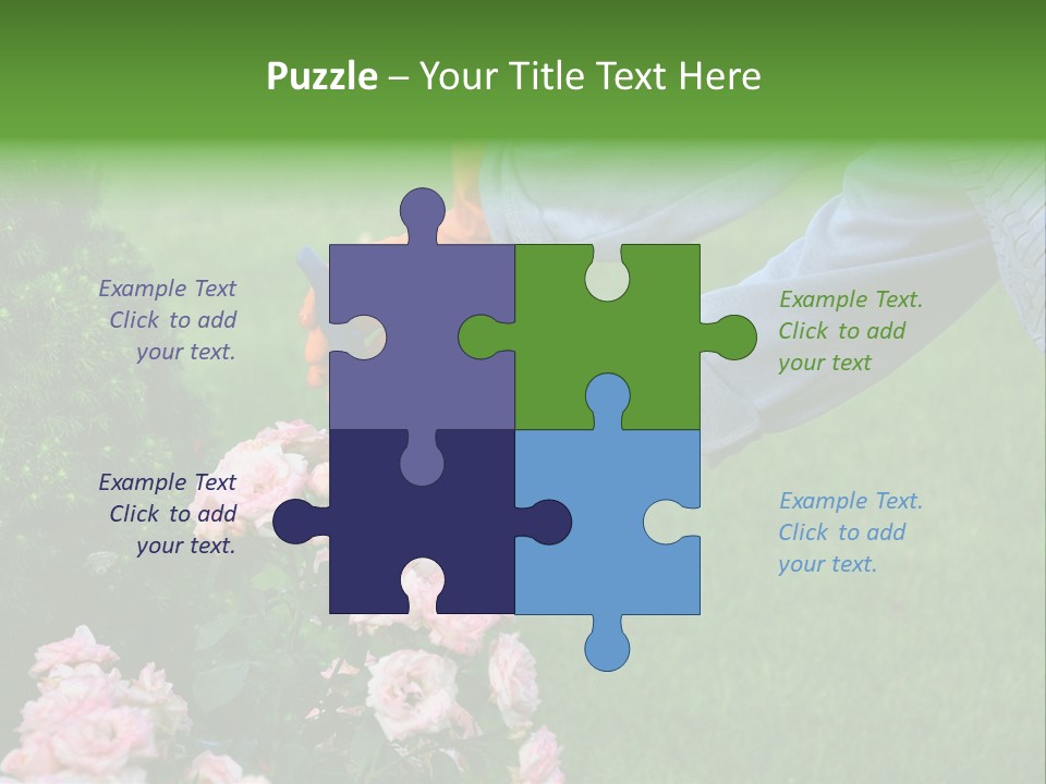 Finger Spring Woman PowerPoint Template