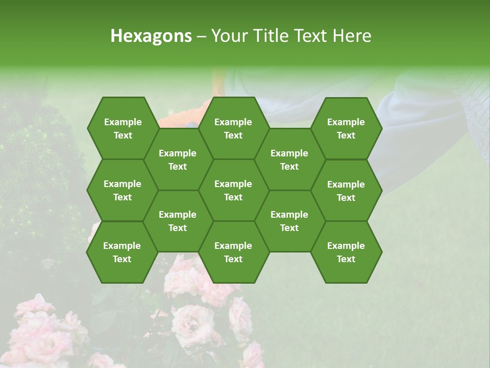 Finger Spring Woman PowerPoint Template