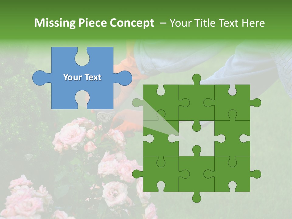 Finger Spring Woman PowerPoint Template