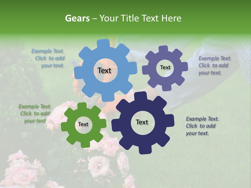 Finger Spring Woman PowerPoint Template