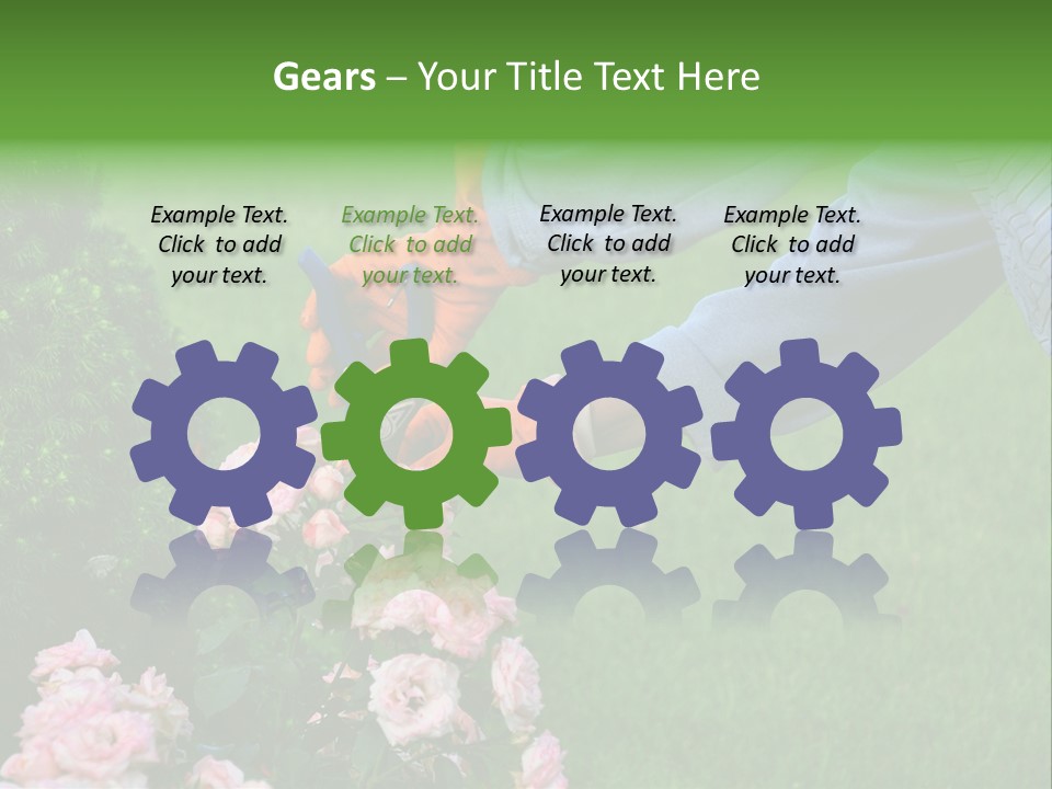 Finger Spring Woman PowerPoint Template