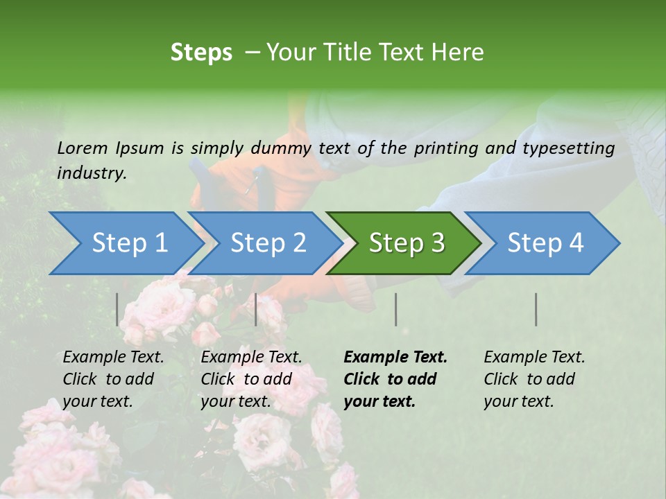 Finger Spring Woman PowerPoint Template