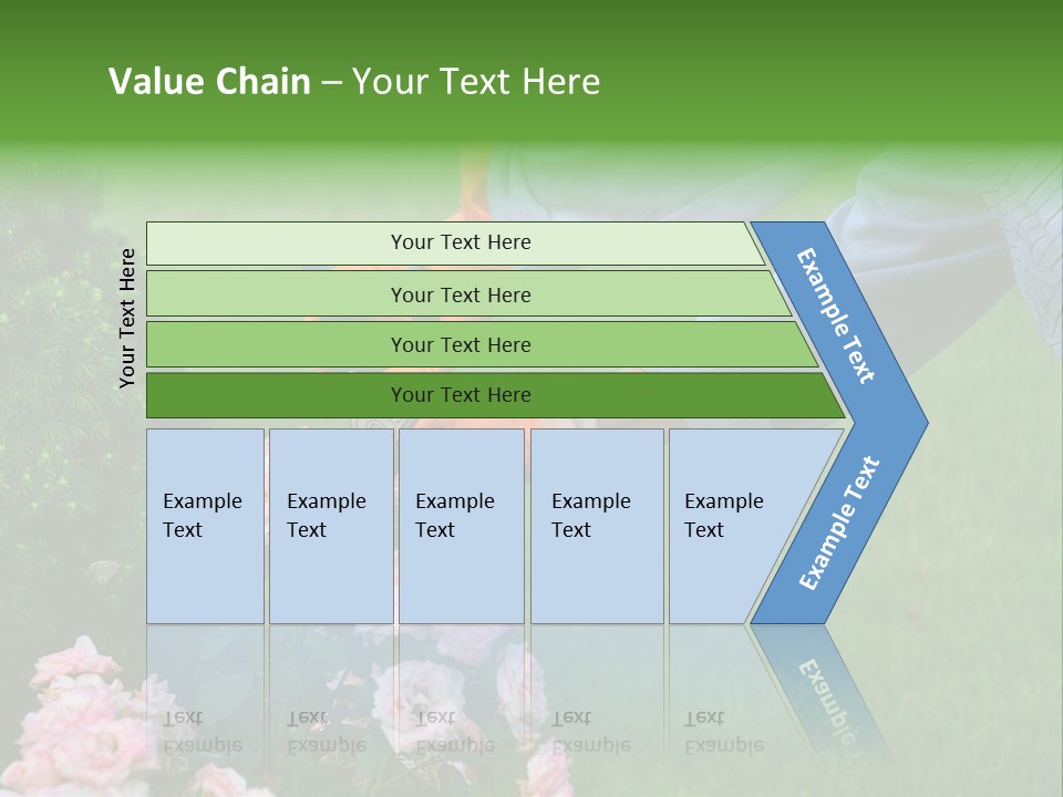 Finger Spring Woman PowerPoint Template