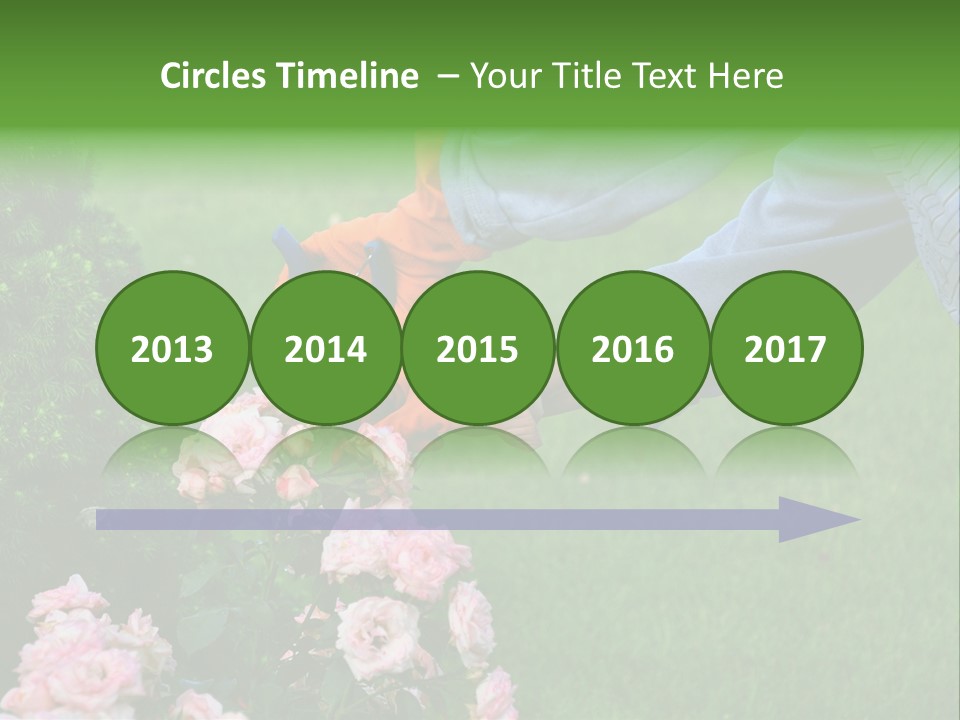 Finger Spring Woman PowerPoint Template