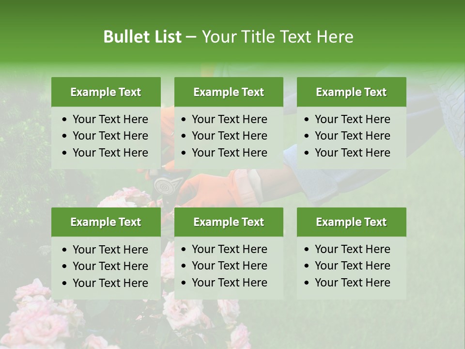 Finger Spring Woman PowerPoint Template