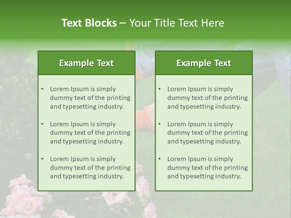 Finger Spring Woman PowerPoint Template