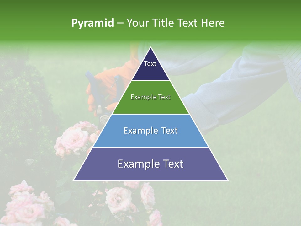 Finger Spring Woman PowerPoint Template