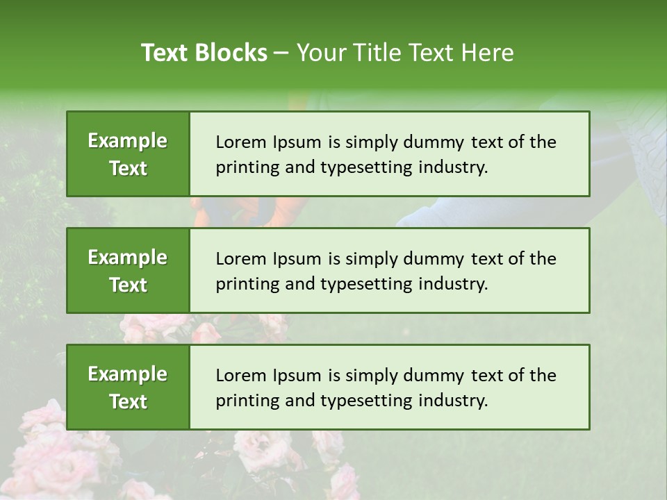 Finger Spring Woman PowerPoint Template