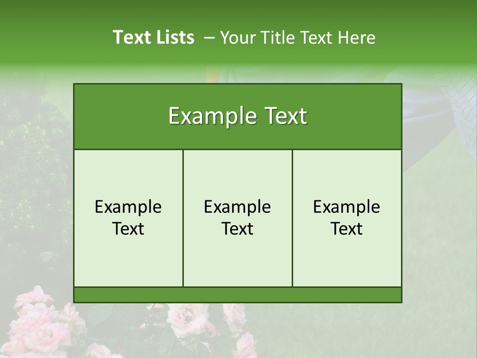 Finger Spring Woman PowerPoint Template
