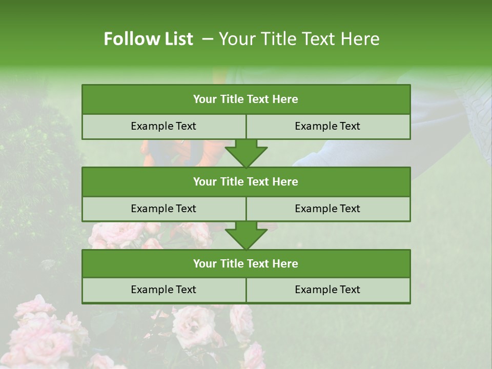 Finger Spring Woman PowerPoint Template