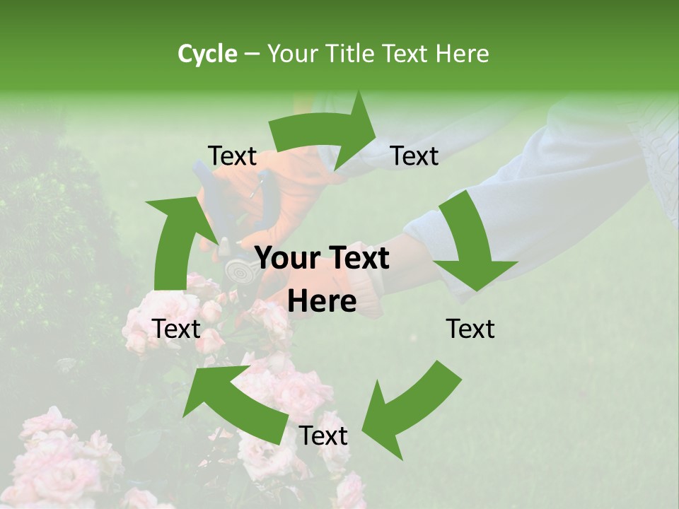 Finger Spring Woman PowerPoint Template