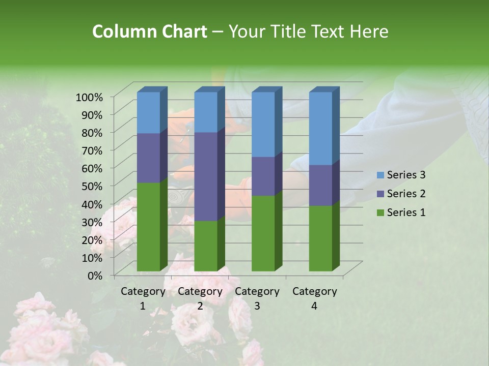 Finger Spring Woman PowerPoint Template