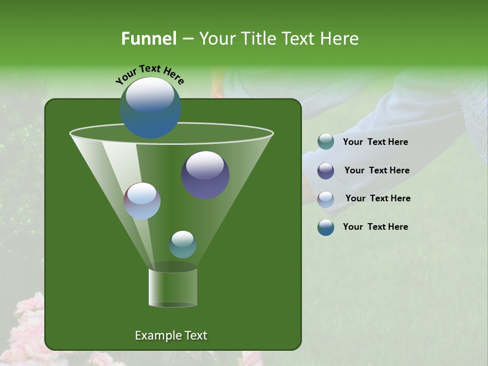 Finger Spring Woman PowerPoint Template