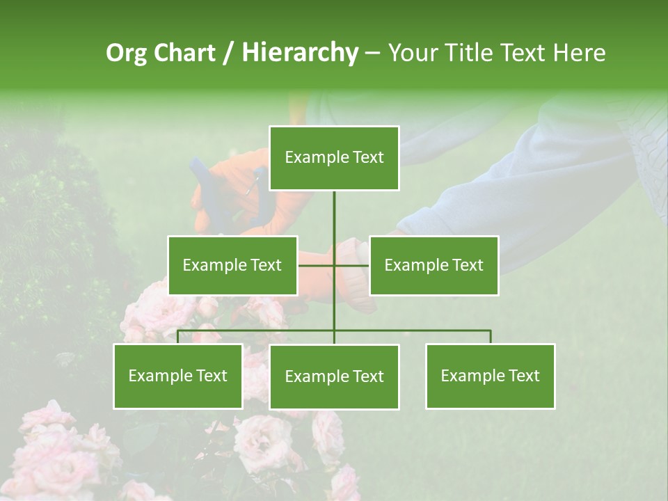 Finger Spring Woman PowerPoint Template