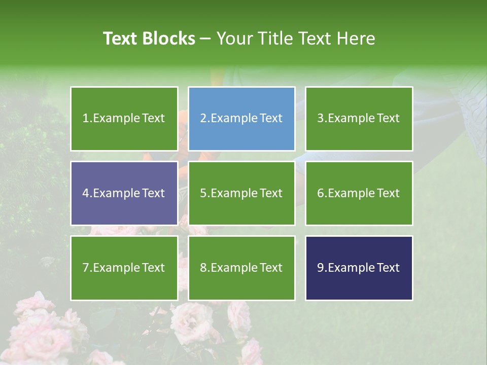 Finger Spring Woman PowerPoint Template