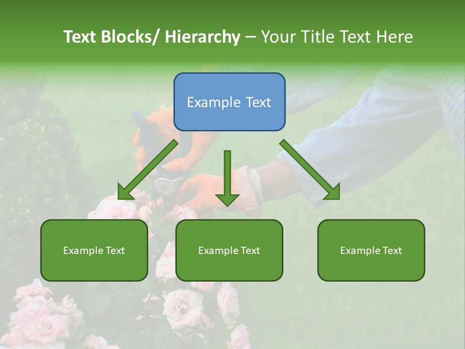 Finger Spring Woman PowerPoint Template