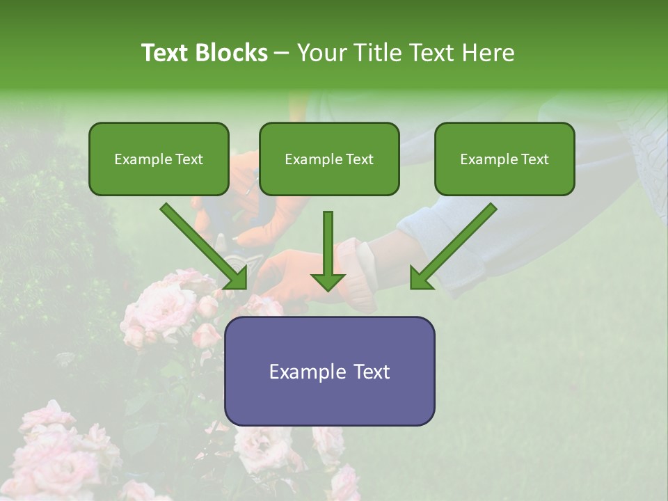 Finger Spring Woman PowerPoint Template