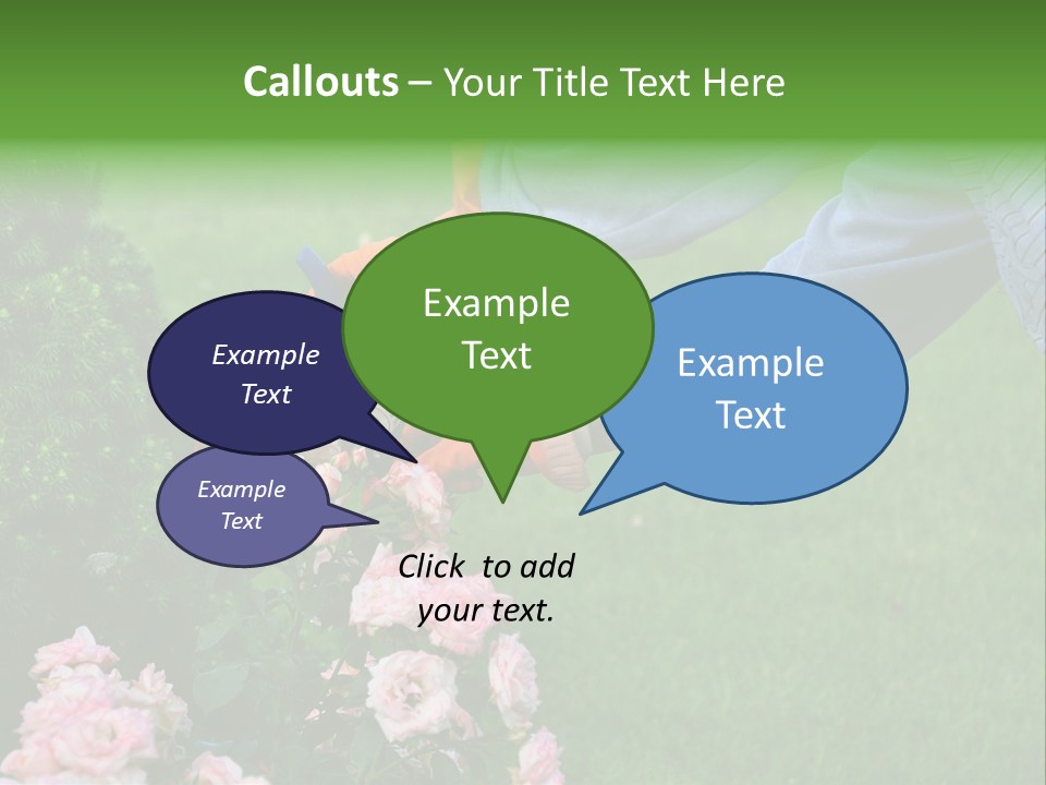 Finger Spring Woman PowerPoint Template