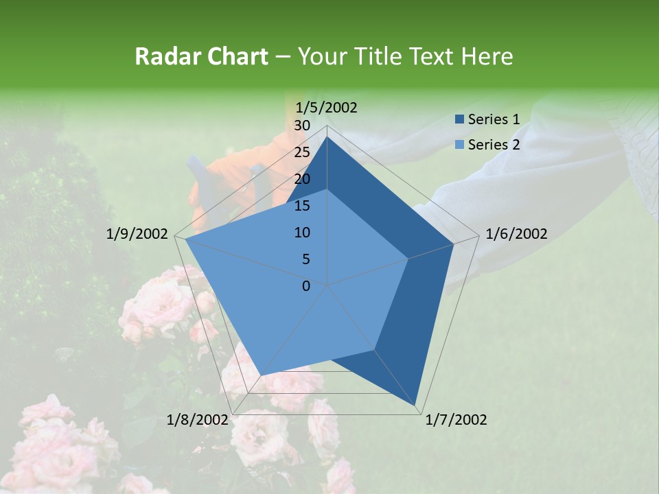 Finger Spring Woman PowerPoint Template