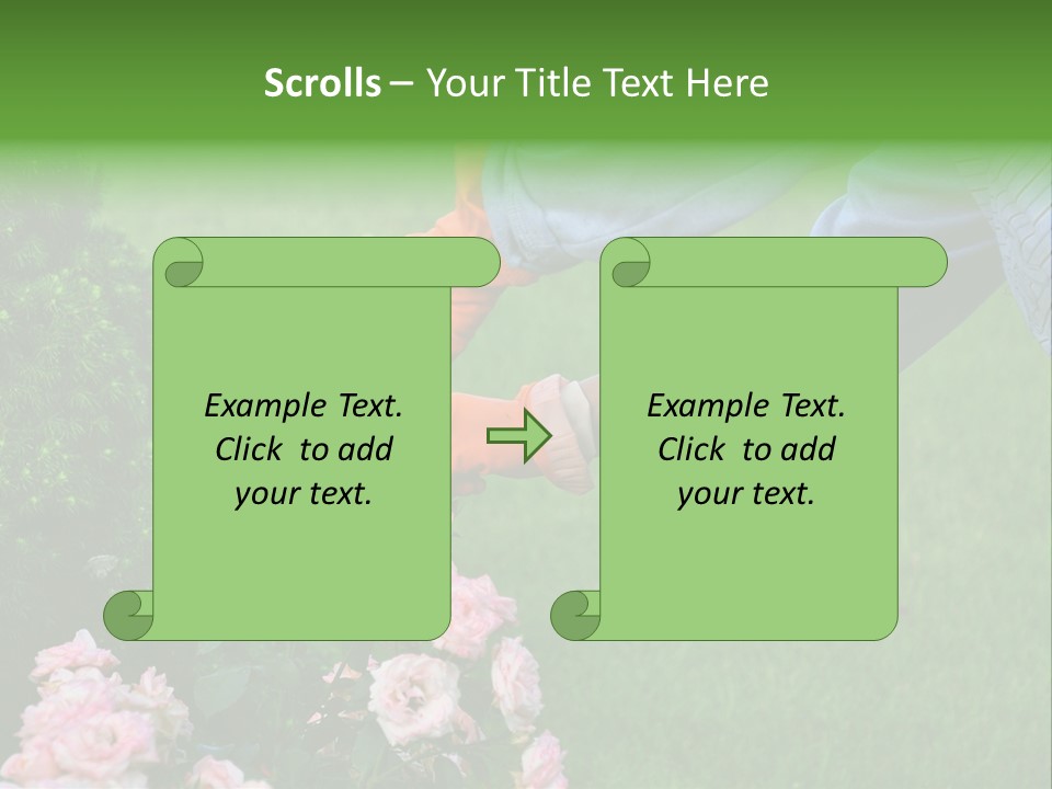 Finger Spring Woman PowerPoint Template