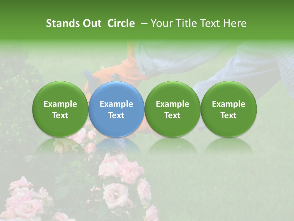 Finger Spring Woman PowerPoint Template