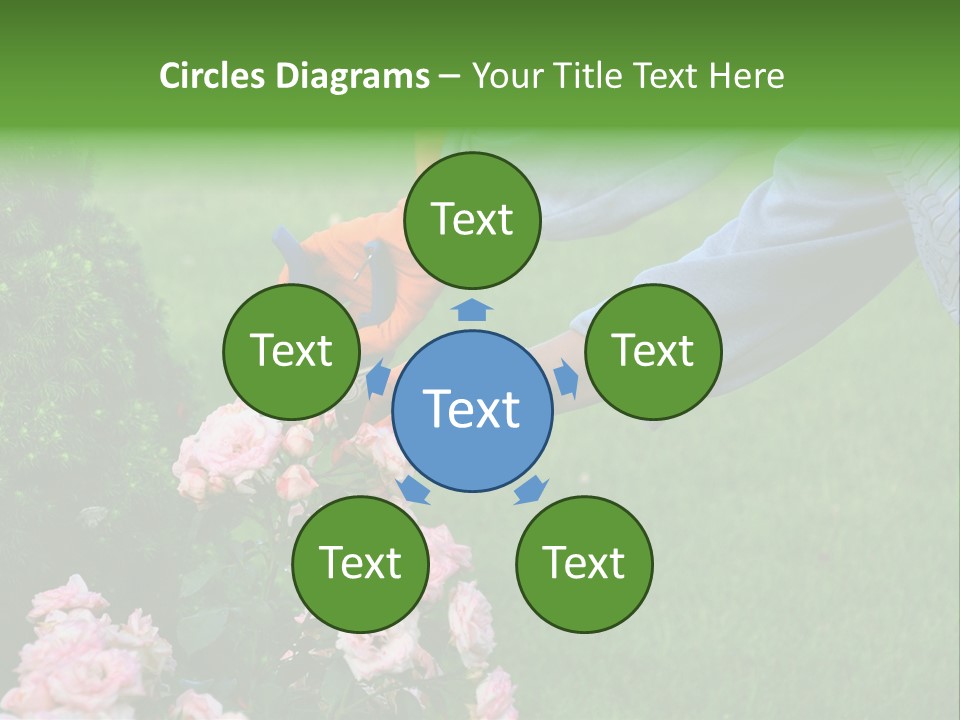 Finger Spring Woman PowerPoint Template