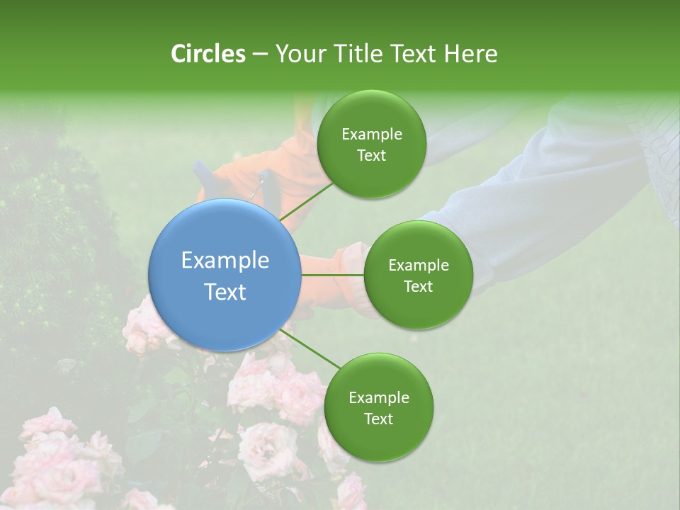 Finger Spring Woman PowerPoint Template