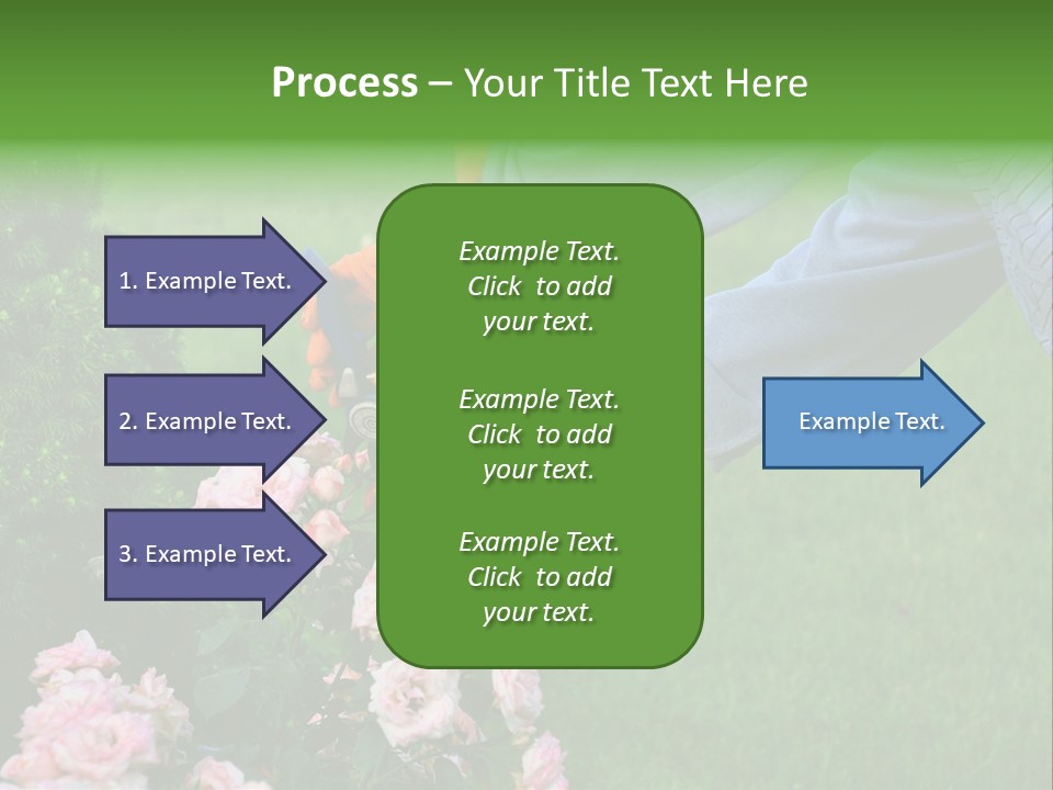 Finger Spring Woman PowerPoint Template