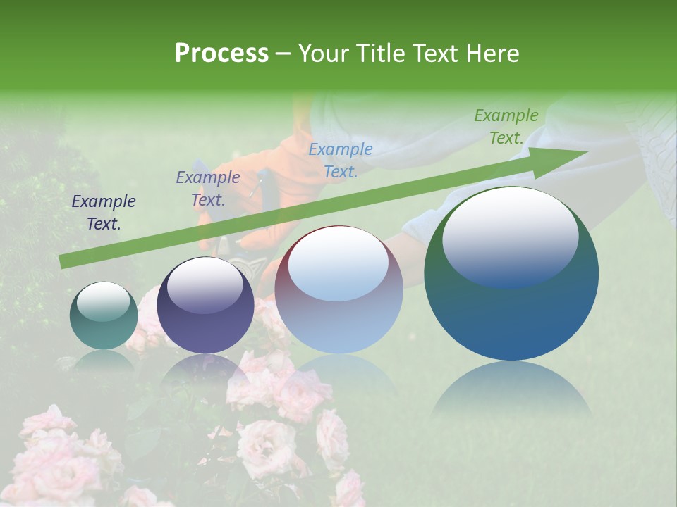 Finger Spring Woman PowerPoint Template