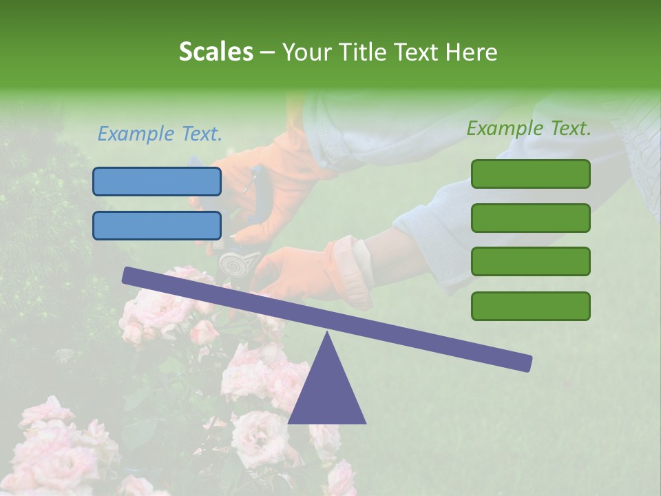 Finger Spring Woman PowerPoint Template