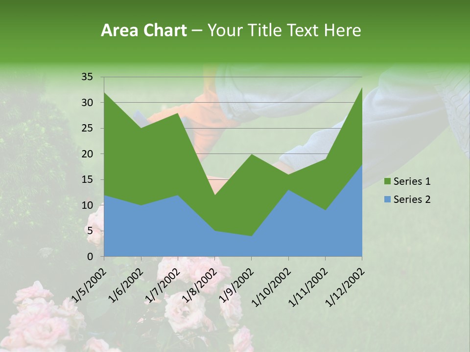 Finger Spring Woman PowerPoint Template