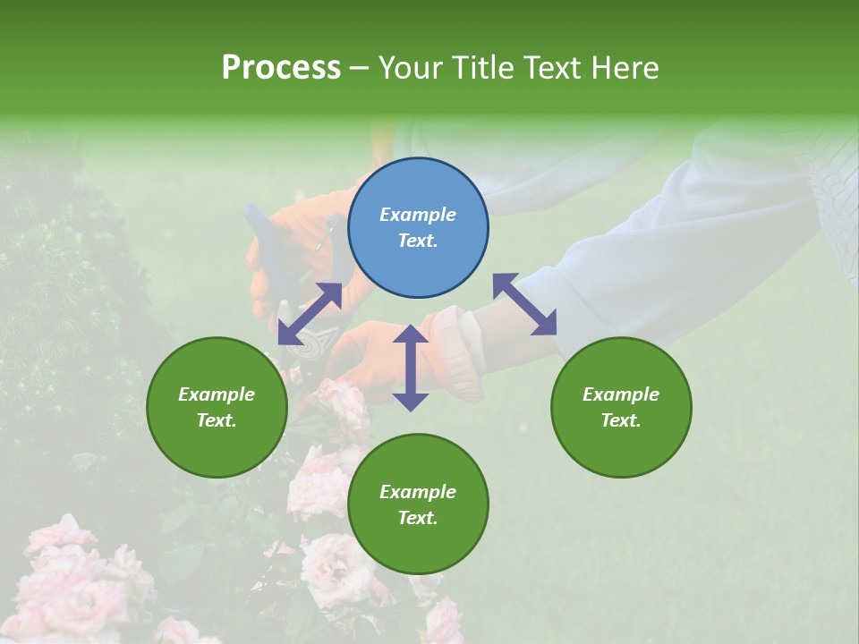 Finger Spring Woman PowerPoint Template