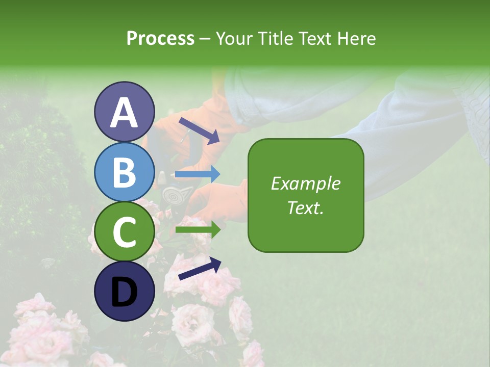 Finger Spring Woman PowerPoint Template