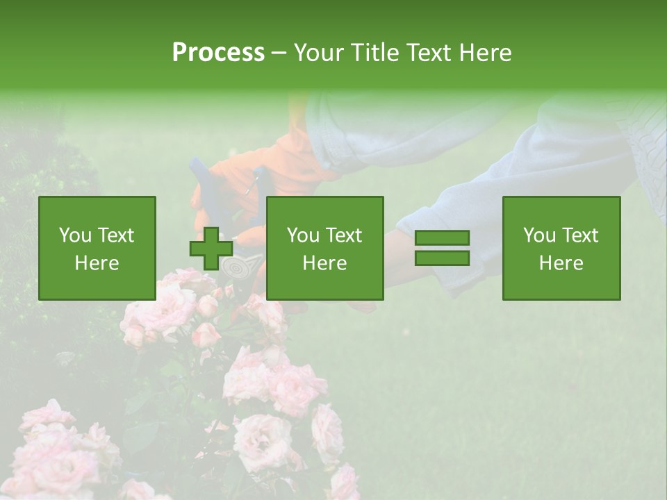 Finger Spring Woman PowerPoint Template