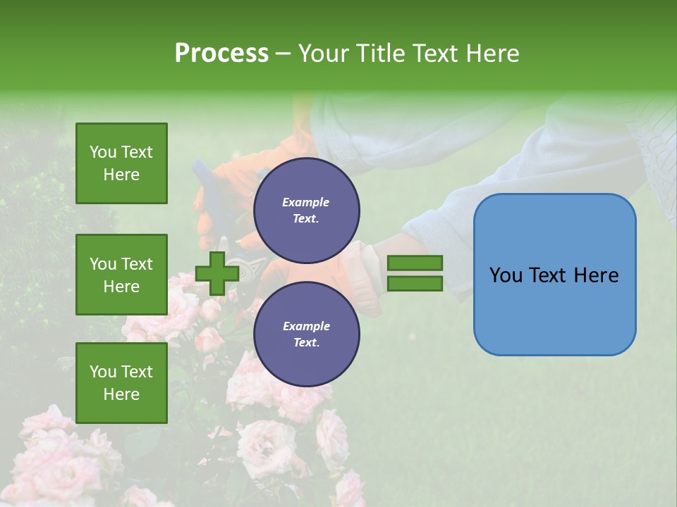 Finger Spring Woman PowerPoint Template
