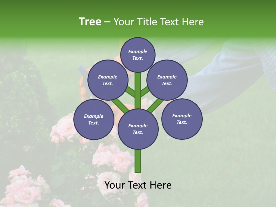 Finger Spring Woman PowerPoint Template