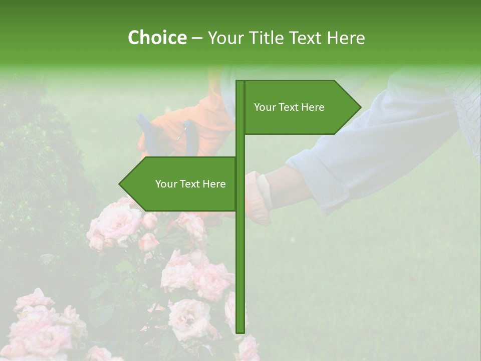 Finger Spring Woman PowerPoint Template