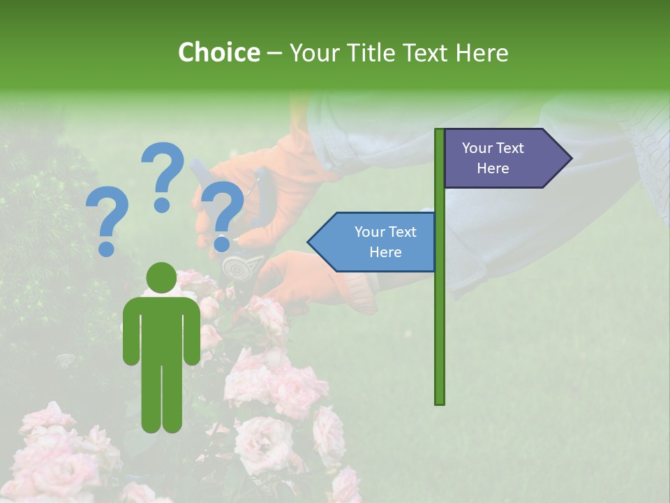 Finger Spring Woman PowerPoint Template