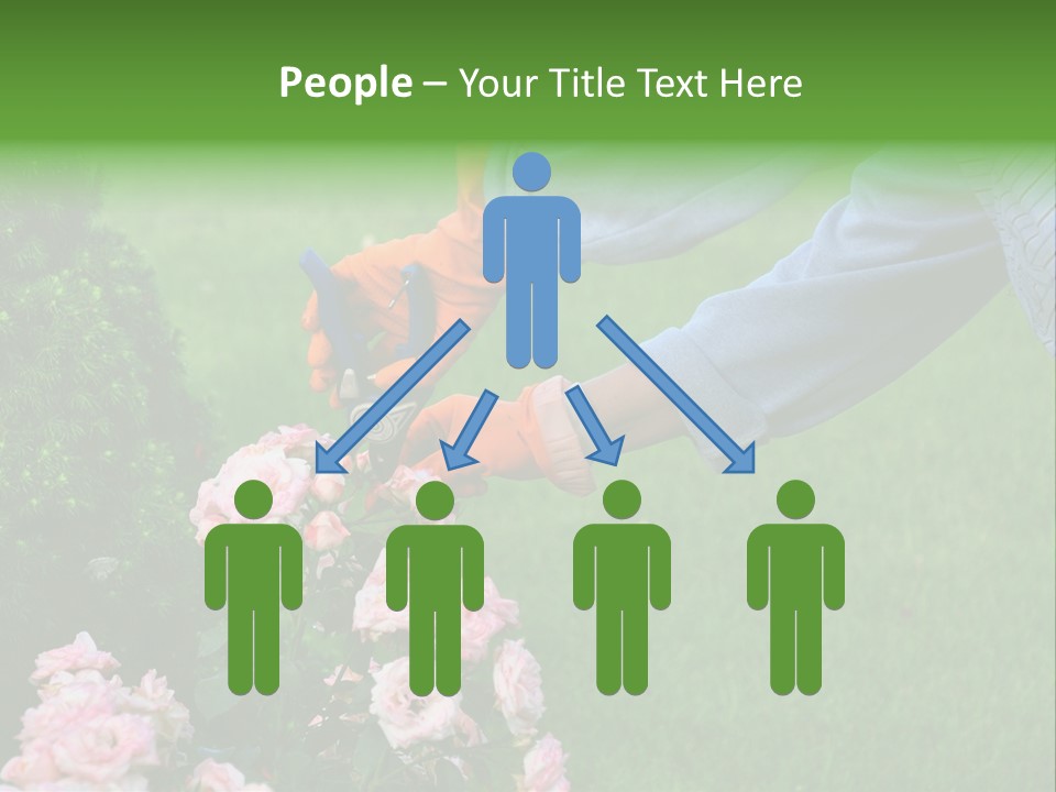 Finger Spring Woman PowerPoint Template