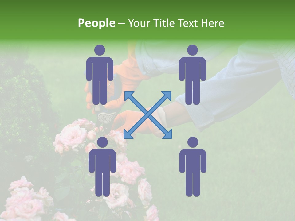 Finger Spring Woman PowerPoint Template