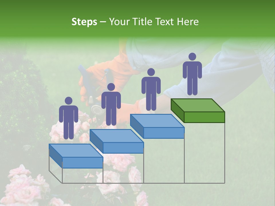 Finger Spring Woman PowerPoint Template