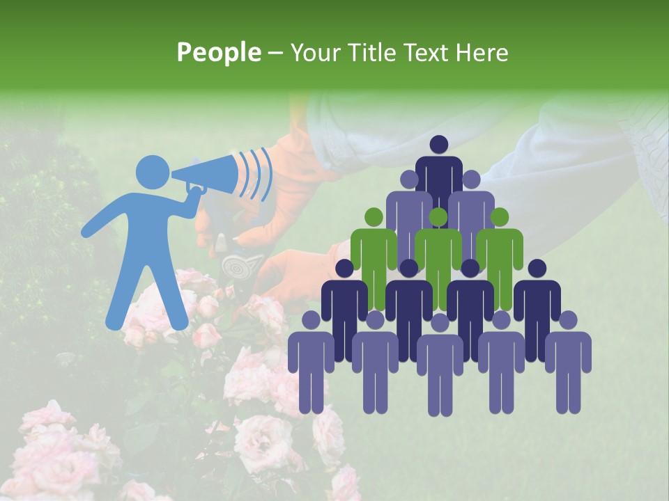 Finger Spring Woman PowerPoint Template